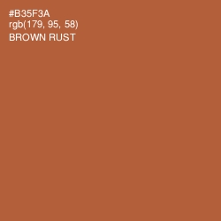 #B35F3A - Brown Rust Color Image